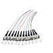 Juego de 12 piezas de cable flexible de fibra de vidrio OM3 de colores ST