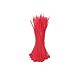 Bridas para cables de 140 mm, rojas - 100 unidades