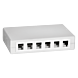 Caja de medios Keystone de 12 puertos