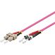 Cable de fibra óptica SC-ST OM4 de 0,50 m