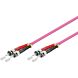 Cable de fibra óptica ST-ST OM4 de 0,50 m