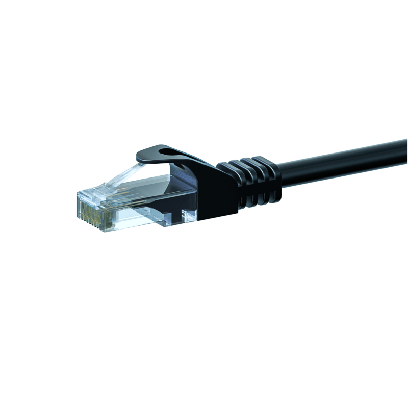 Cable de conexión UTP CAT6 de 2 m, negro - CCA