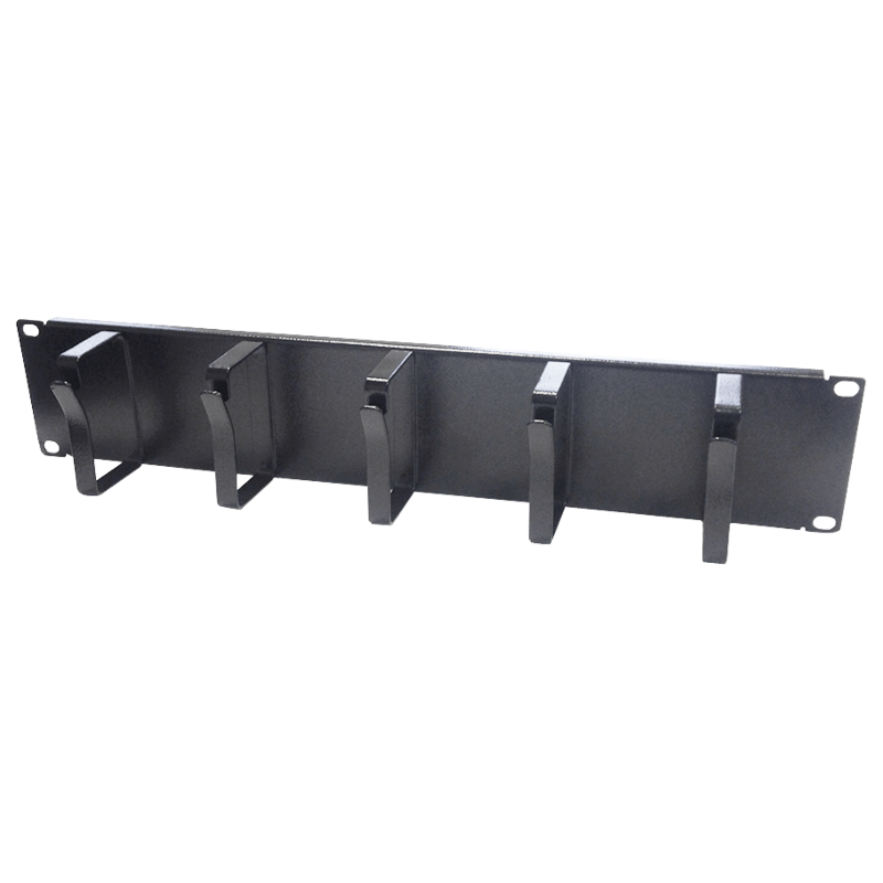 Soporte metálico para cables de 19 pulgadas y 2U