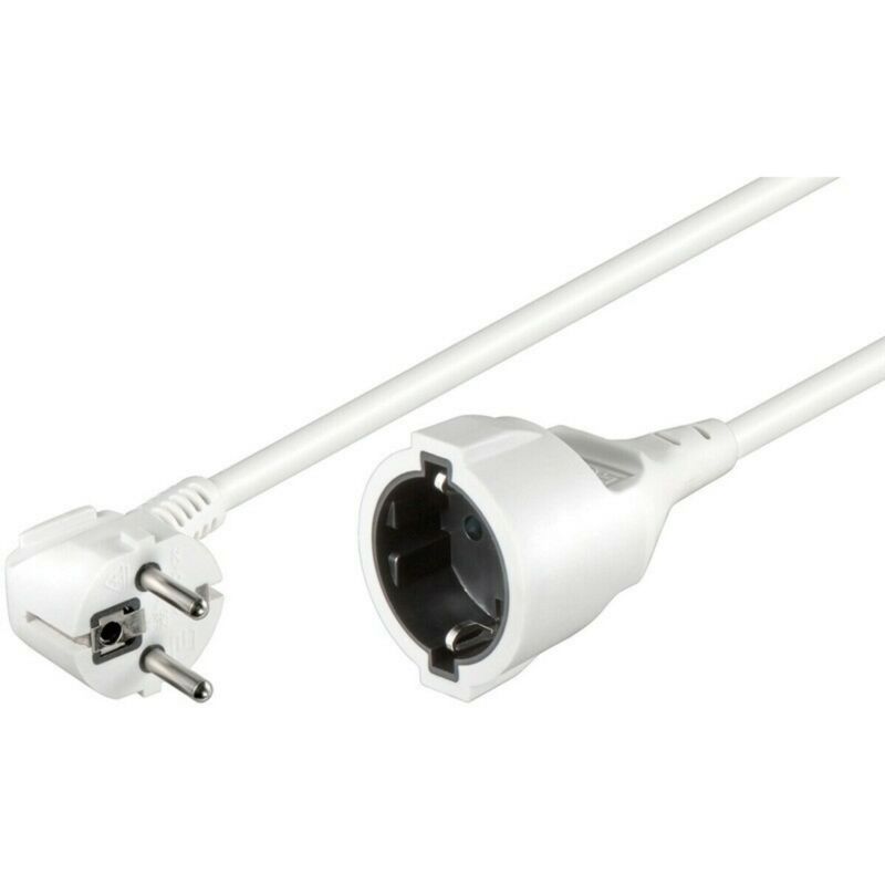 Cable de alimentación Schuko de 10 m, blanco