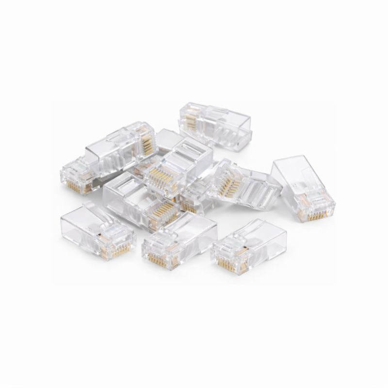 Conector DANICOM UTP CAT5e RJ45 - para núcleo flexible y rígido - 10 unidades