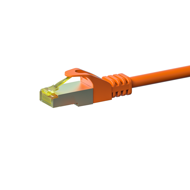 Cable de conexión Cat7 S/FTP (PIMF) de 5 m, color naranja