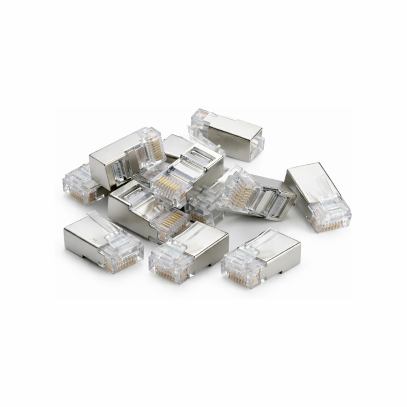 Conector DANICOM FTP CAT5e RJ45 - para núcleo flexible y rígido - 10 unidades