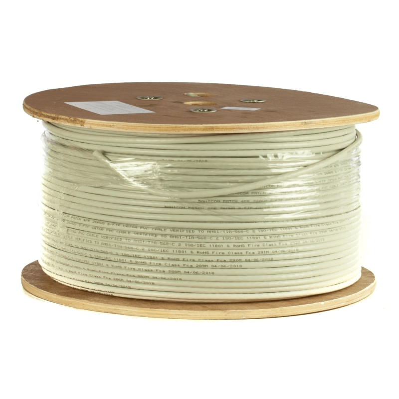 Cable flexible DANICOM CAT6A S/FTP de 305 m en rollo - PVC (Fca)