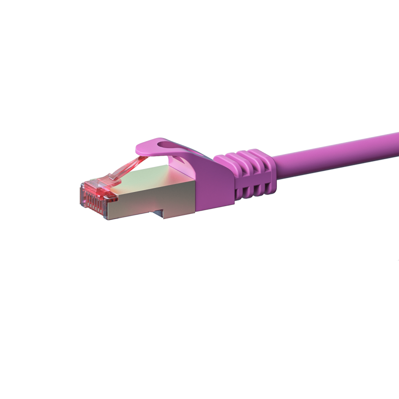 Cable de conexión CAT6 S/FTP (PIMF) de 2 m, color rosa