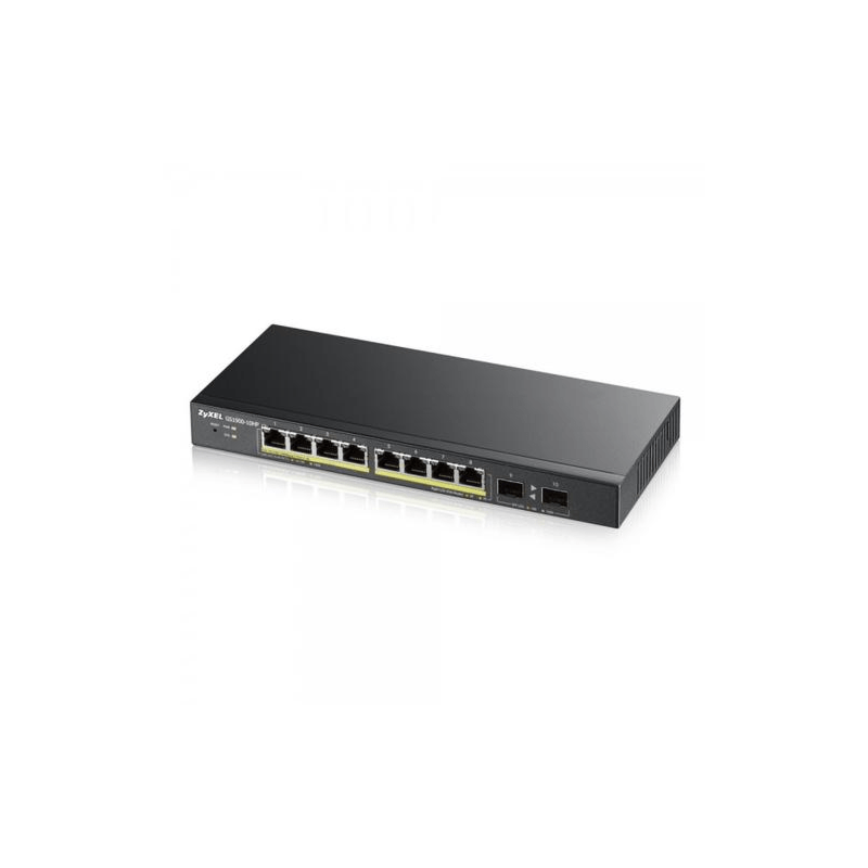 Switch PoE+ gestionado inteligente Zyxel GS1900 de 8 puertos