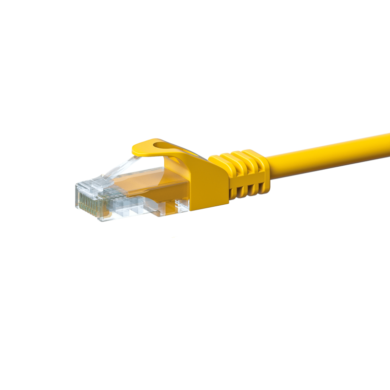 Cable de conexión UTP CAT5e de 5 m, color amarillo - CCA