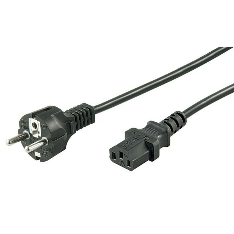 Cable de alimentación Schuko a C13 de 1,50 m, color negro