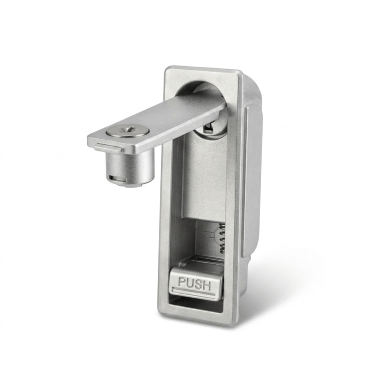 Cerradura de puerta estándar apta para armarios de servidores exteriores de 9U a 22U.