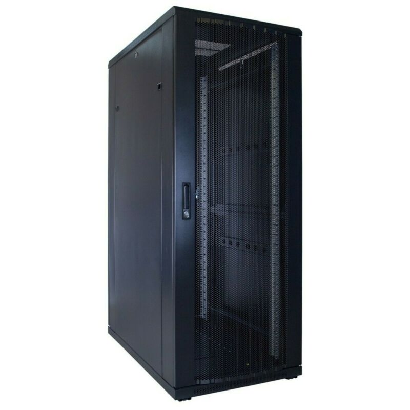 Armario para servidores de 32U con puerta perforada de 600x1000x1600 mm (ancho x profundidad x alto)