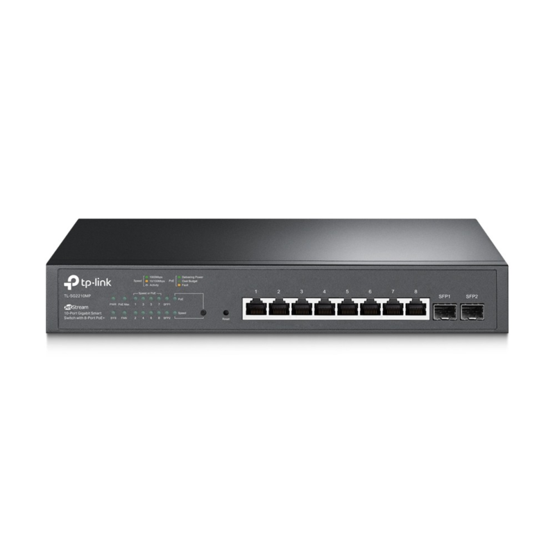 Switch PoE inteligente gestionado TP-Link JetStream 2210MP de 10 puertos
