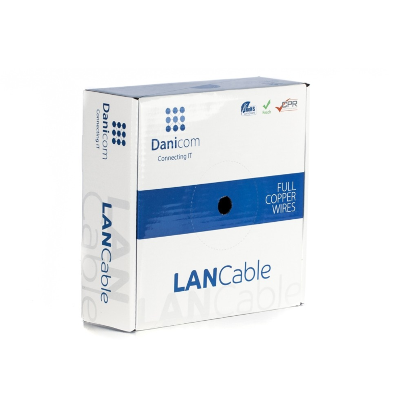 Cable DANICOM CAT6 FTP 50m en rollo rígido - LSZH (Eca)