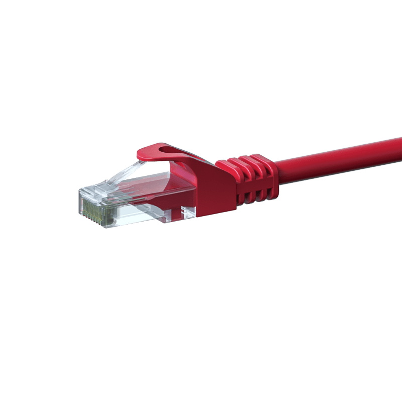 Cable de conexión UTP CAT6 de 5 m, rojo - CCA