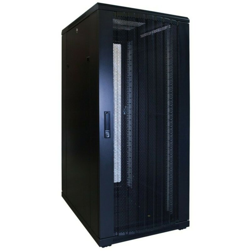 Armario para servidores de 27U con puerta perforada de 600x800x1400 mm (ancho x profundidad x alto)