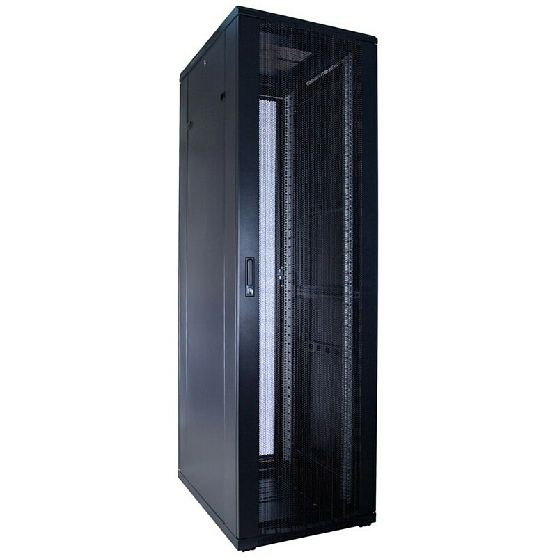 Armario para servidores de 42U con puerta perforada de 600x800x2000 mm (ancho x profundidad x alto)