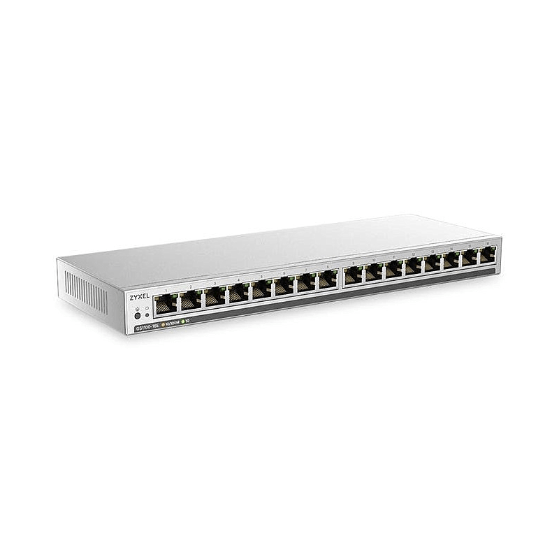 Switch no gestionado Zyxel GS1100-16E de 16 puertos