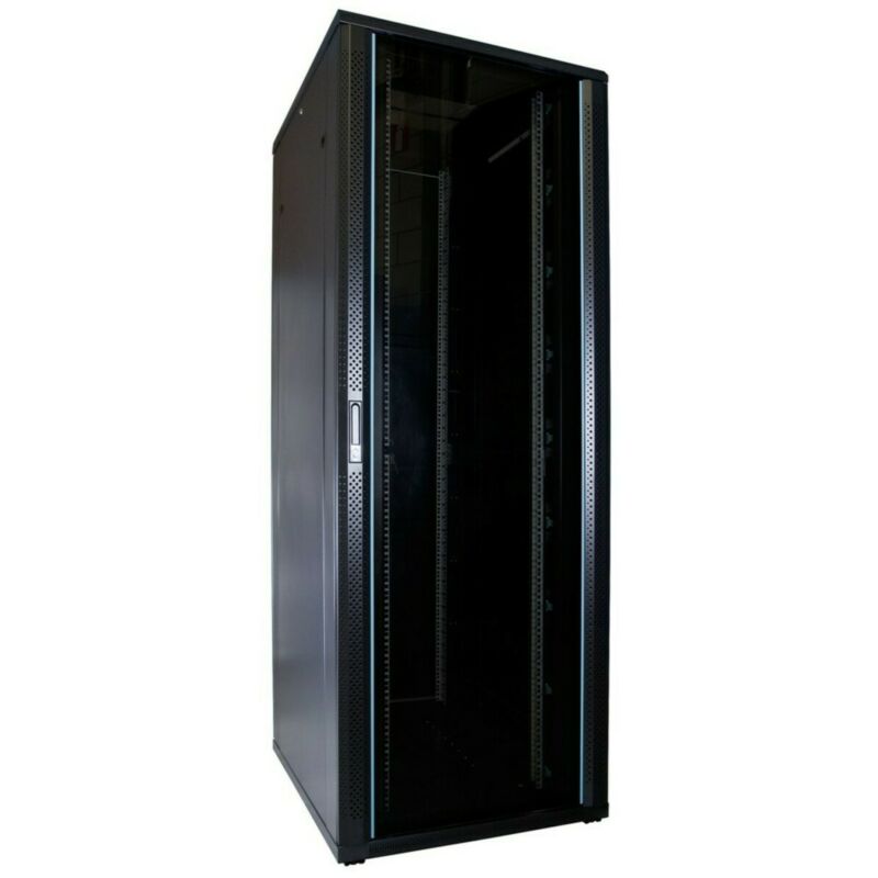 Armario para servidores de 47U con puerta de cristal de 800x1000x2200 mm (ancho x profundidad x alto)
