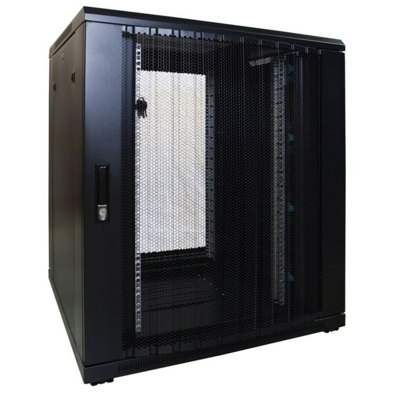 Armario para servidores de 18U con puerta perforada de 800x800x1000 mm (ancho x profundidad x alto)