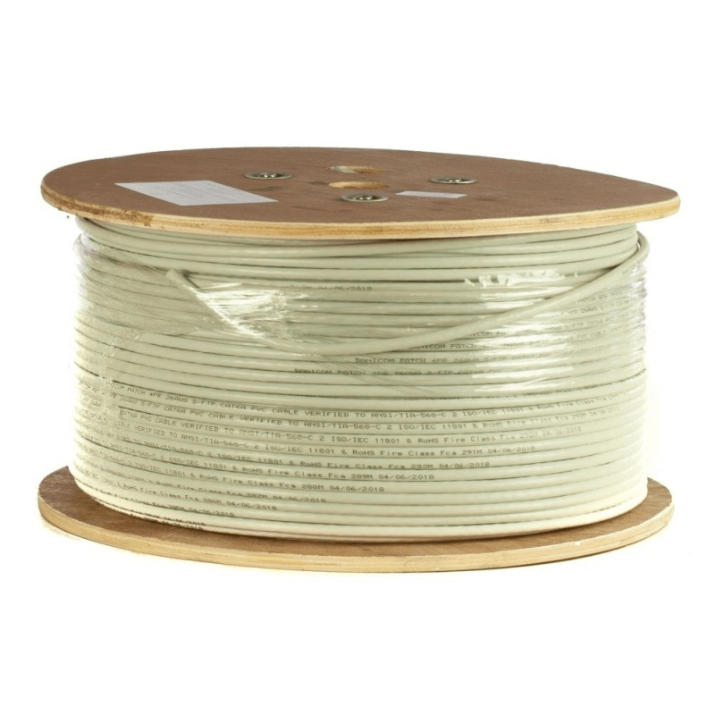 Cable rígido DANICOM CAT6A SFTP de 305 m en carrete - LSZH (B2ca)