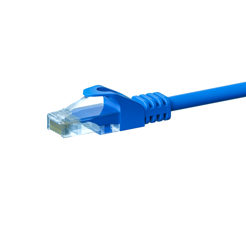 Cable de conexión UTP CAT5e de 3 m, azul - 100 % cobre