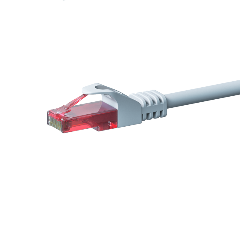 Cable de conexión UTP CAT6 de 7,5 m, color blanco - 100 % cobre