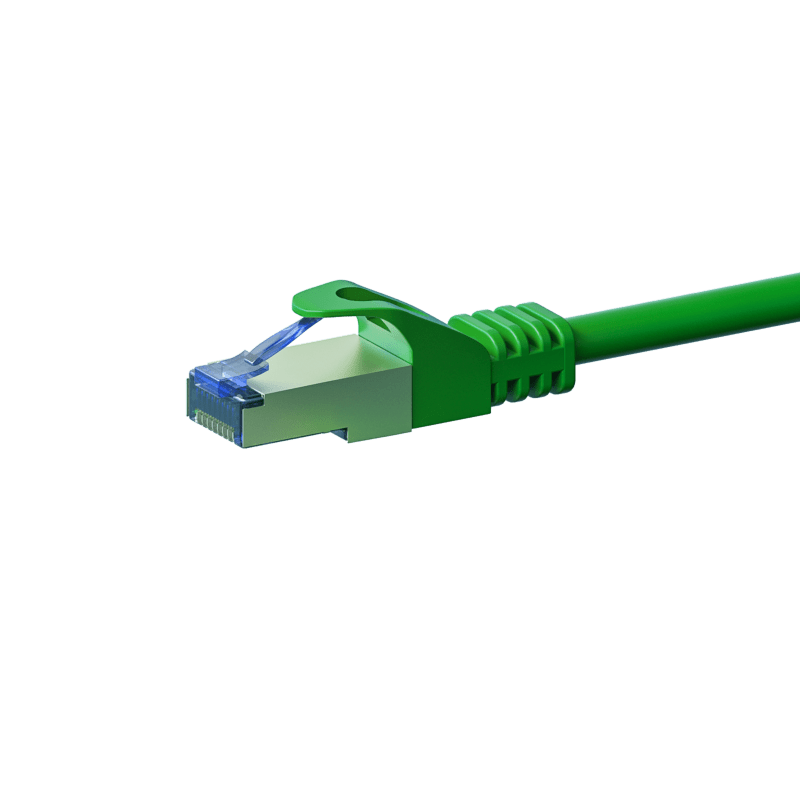 Cable de conexión CAT6a S/FTP (PIMF) de 15 m, color verde