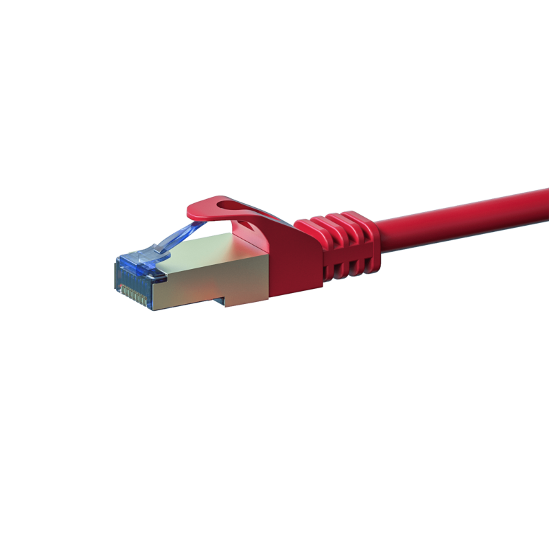 Cable de conexión CAT6a S/FTP (PIMF) de 30 m, color rojo