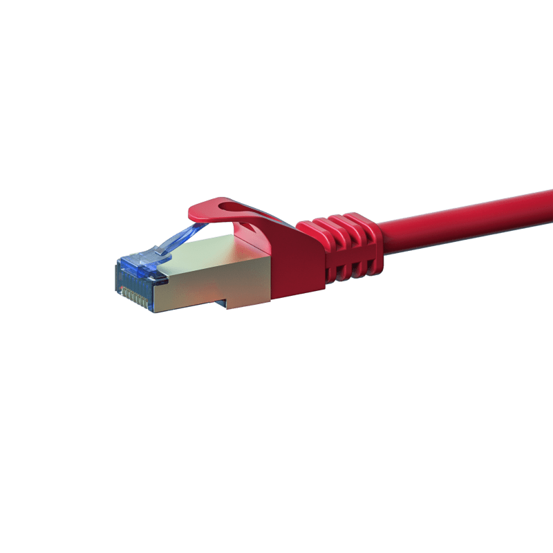 Cable de conexión CAT6a S/FTP (PIMF) de 50 m, color rojo