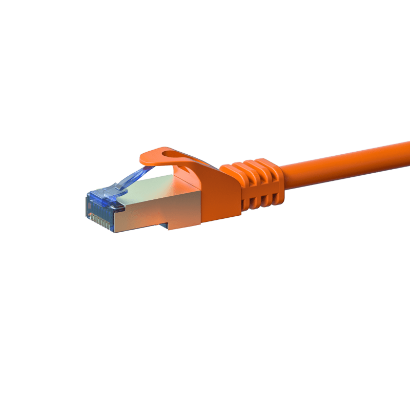 Cable de conexión CAT6a S/FTP (PIMF) de 10 m, color naranja
