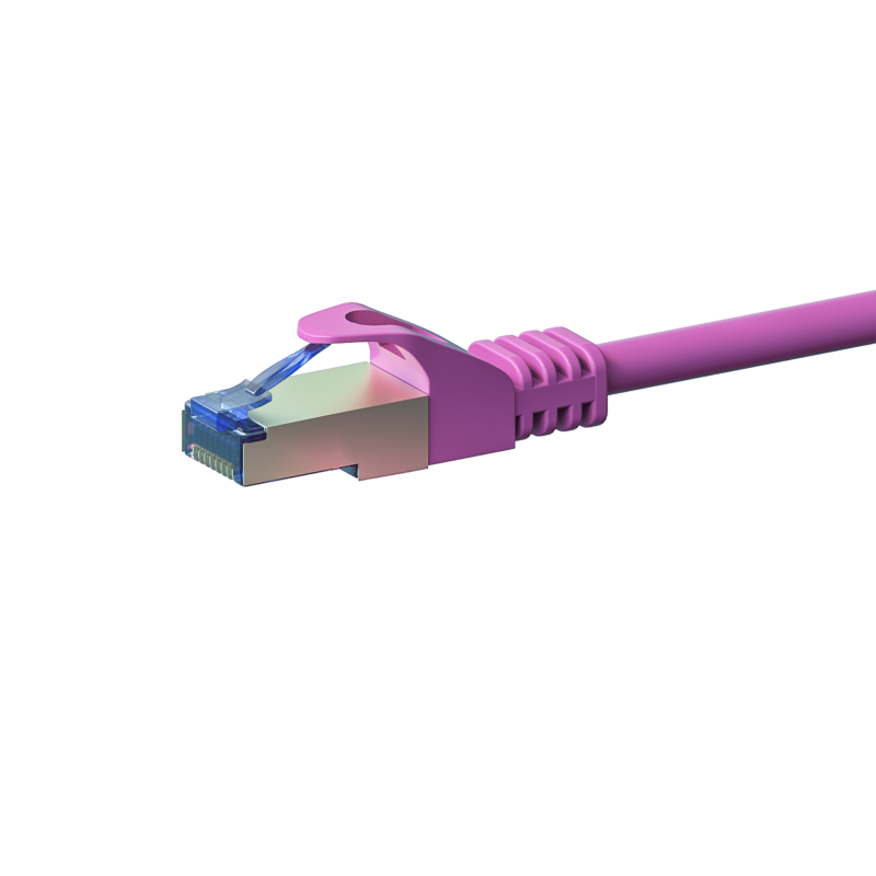 Cable de conexión CAT6a S/FTP (PIMF) de 7,50 m, color rosa