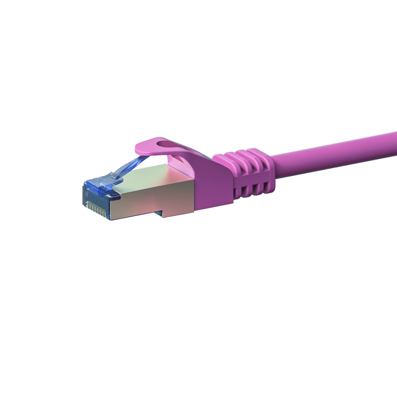 Cable de conexión CAT6a S/FTP (PIMF) de 30 m, color rosa