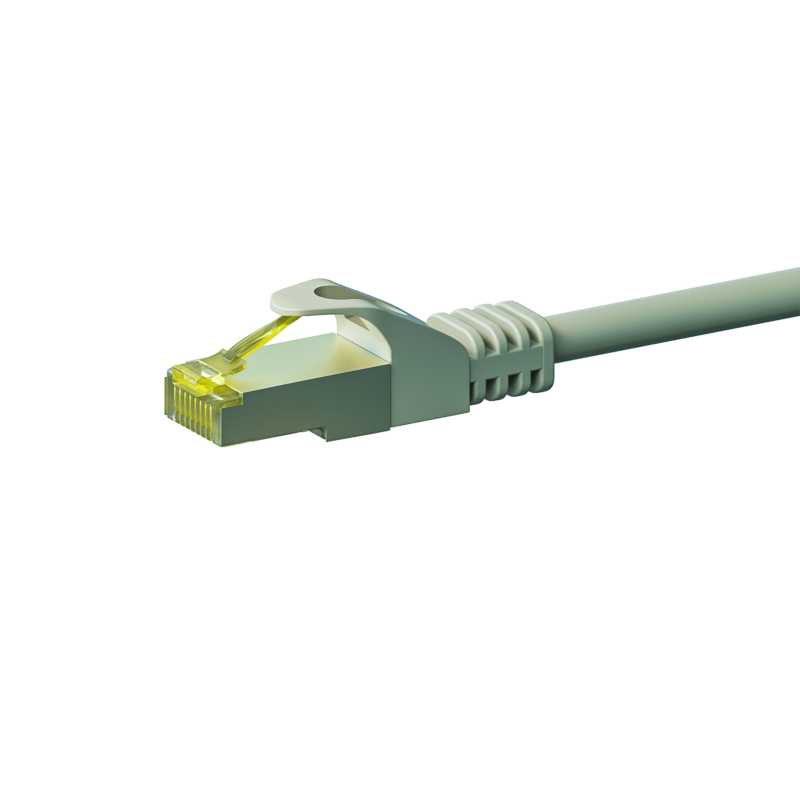 Cable de conexión Cat7 S/FTP (PIMF) de 10 m, color gris