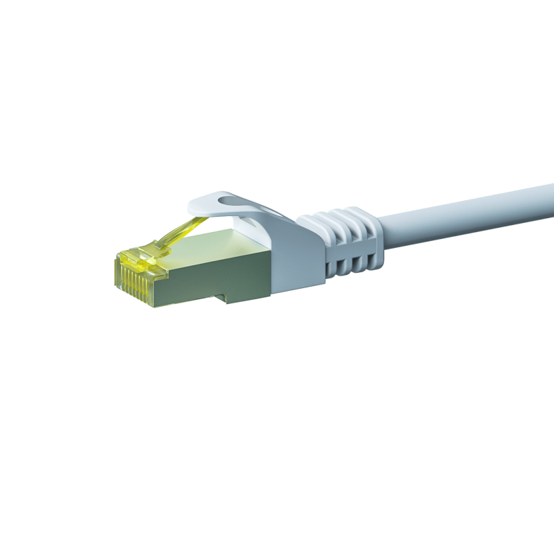 Cable de conexión Cat7 S/FTP (PIMF) de 50 m, color blanco
