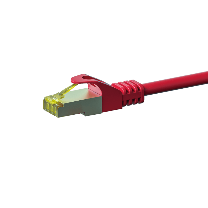 Cable de conexión Cat7 S/FTP (PIMF) de 30 m, color rojo