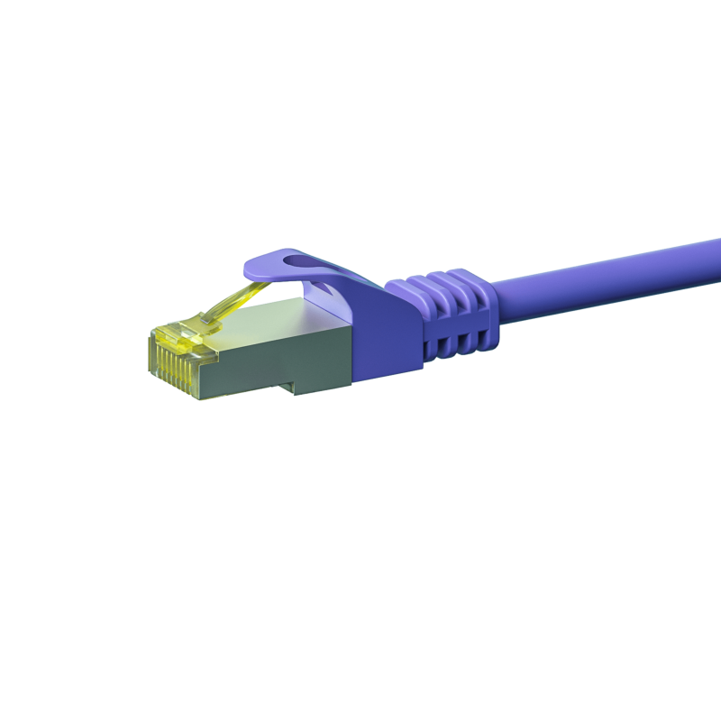 Cable de conexión Cat7 S/FTP (PIMF) de 3 m, color morado