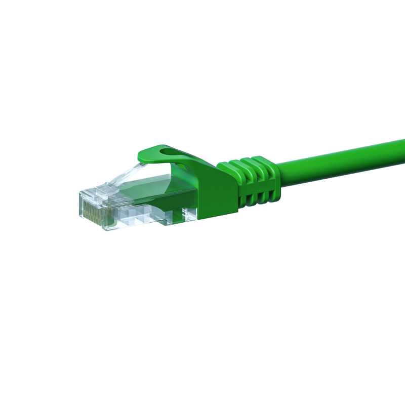 Cable de conexión UTP CAT5e de 15 m, color verde - CCA