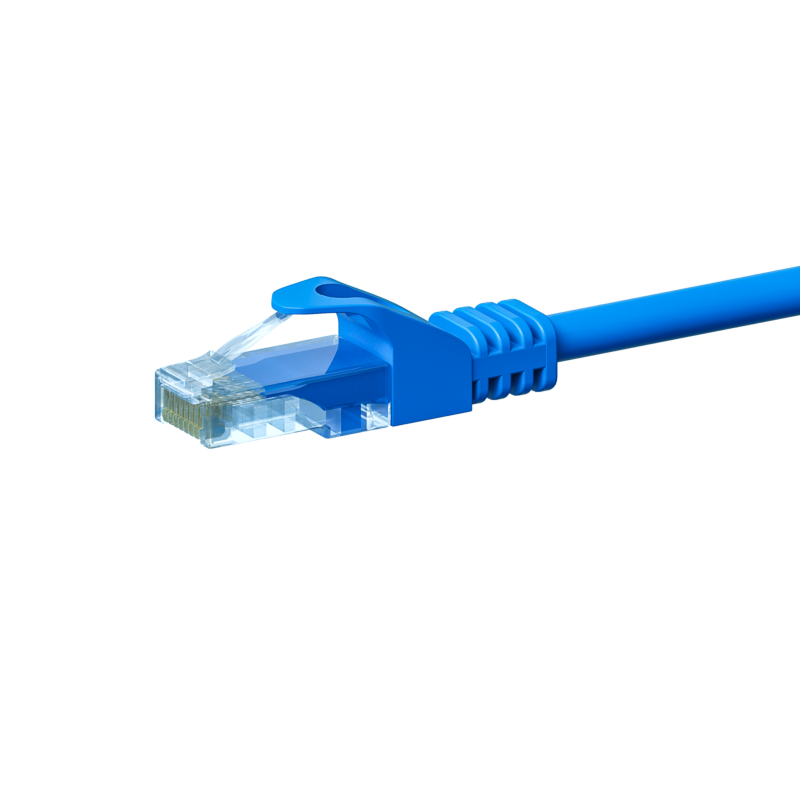 Cable de conexión UTP CAT5e de 0,25 m azul - CCA