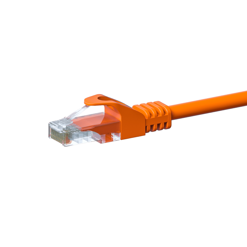 Cable de conexión UTP CAT5e de 1 m, color naranja - CCA