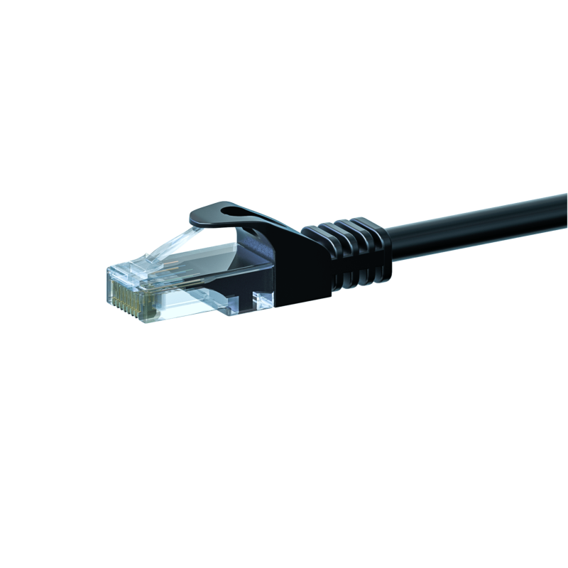 Cable de conexión UTP CAT6 de 7,50 m, color negro - CCA