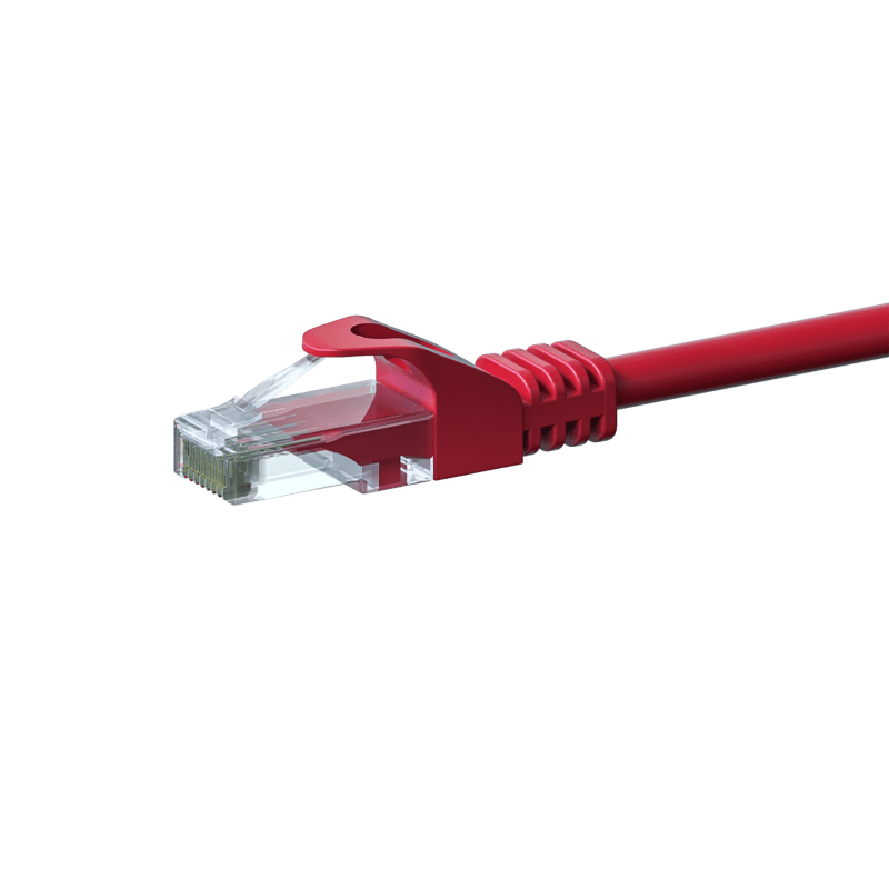 Cable de conexión UTP CAT6 de 1 m, rojo - CCA