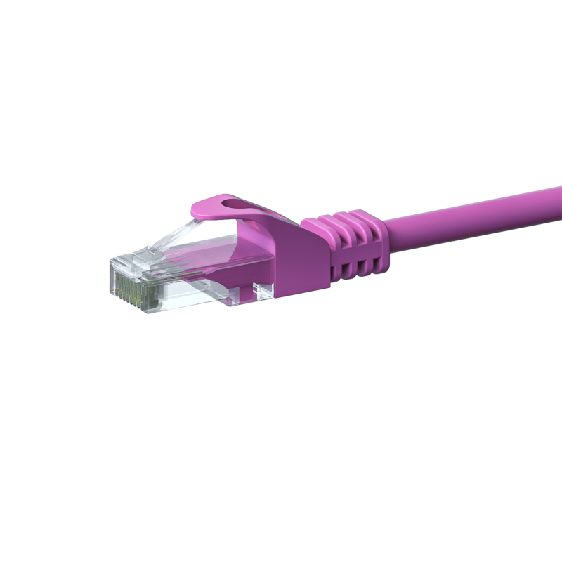 Cable de conexión UTP CAT6 de 15 m, color rosa - CCA