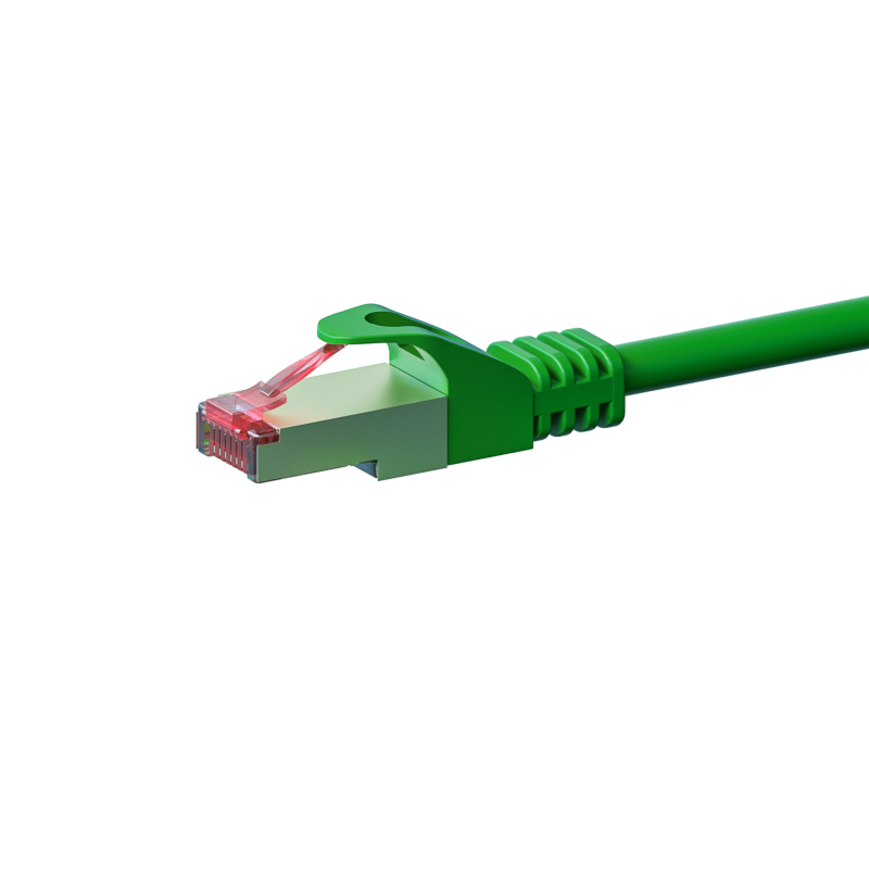 Cable de conexión CAT6 S/FTP (PIMF) de 1 m, color verde