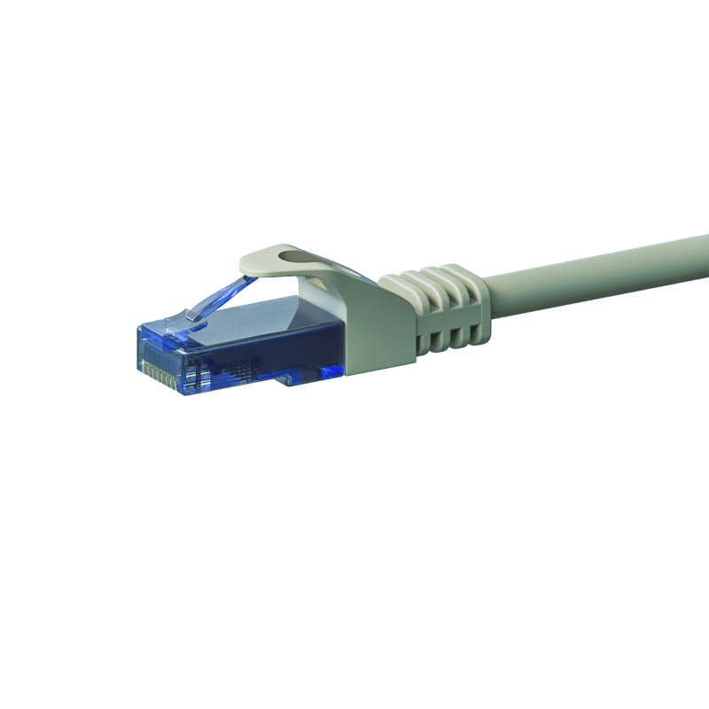 Cable de conexión UTP CAT6a de 1,50 m, gris - 100 % cobre