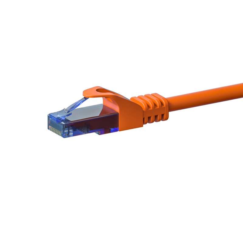 Cable de conexión UTP CAT6a de 3 m, color naranja - 100 % cobre