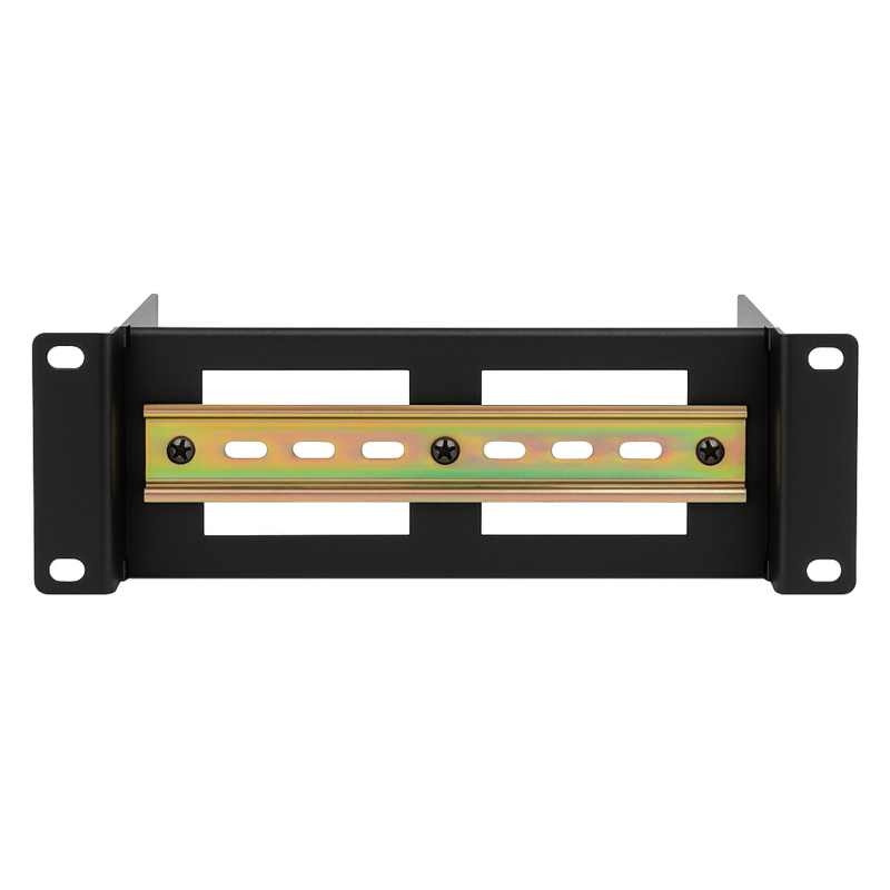 Carril DIN 2U para racks de 10 pulgadas - profundidad ajustable