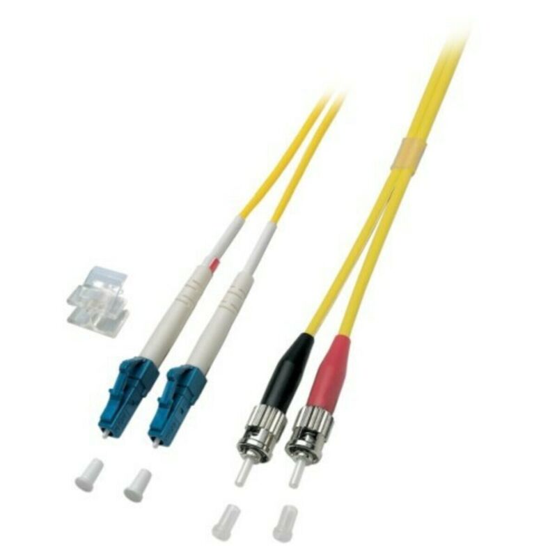 Cable de fibra óptica dúplex OS2 LC-ST de 1 m